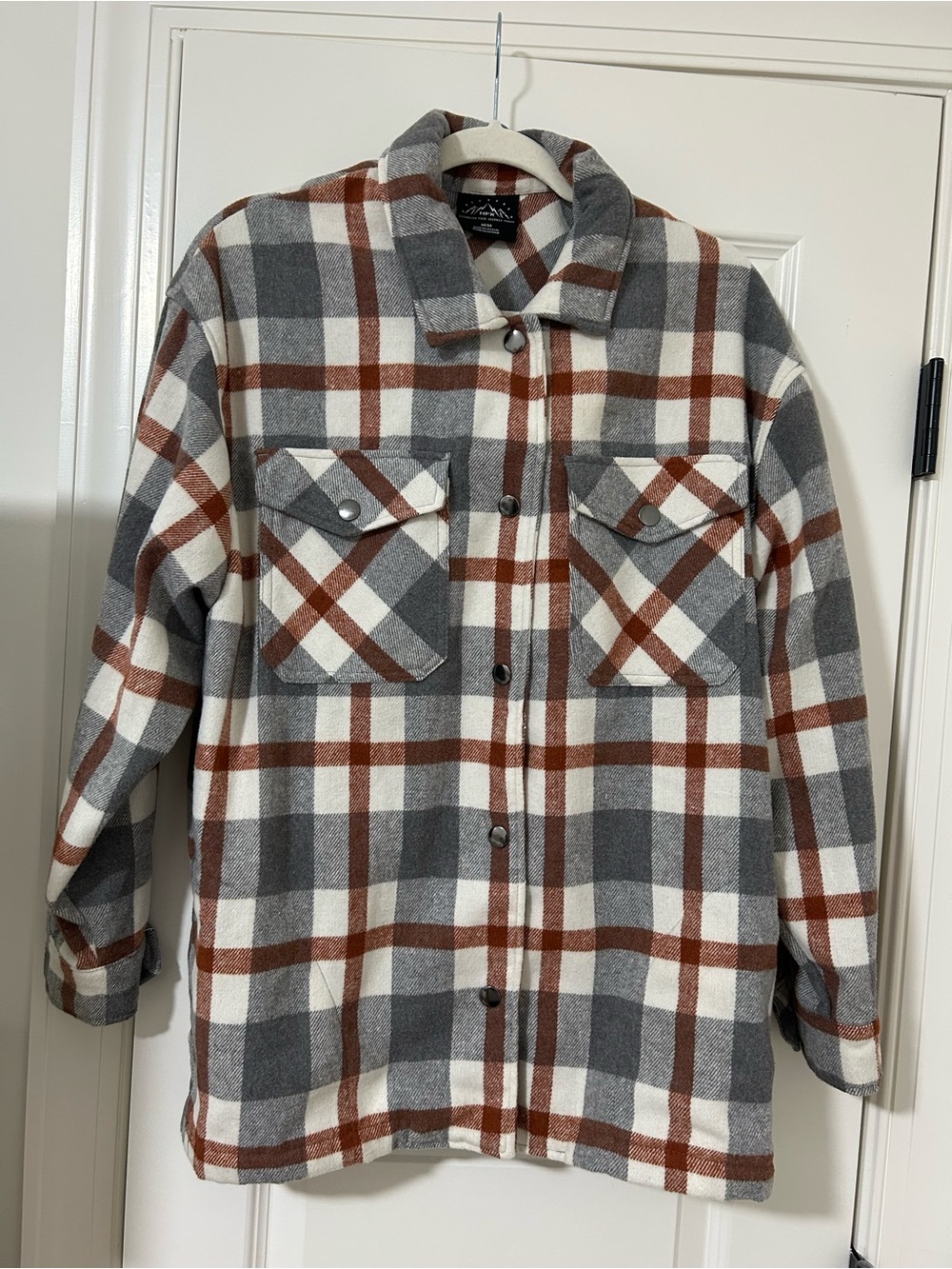 Plaid Button-Up Shacket
